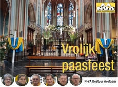 N-VA wenst iedereen een Vrolijk Pasen vanuit de Kerk van Kerkhove