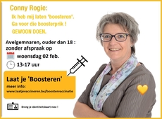 Conny Rogie : "Laat je boosteren" zonder afspraak