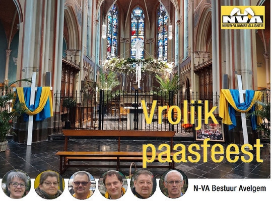 N-VA wenst iedereen een Vrolijk Pasen vanuit de Kerk van Kerkhove