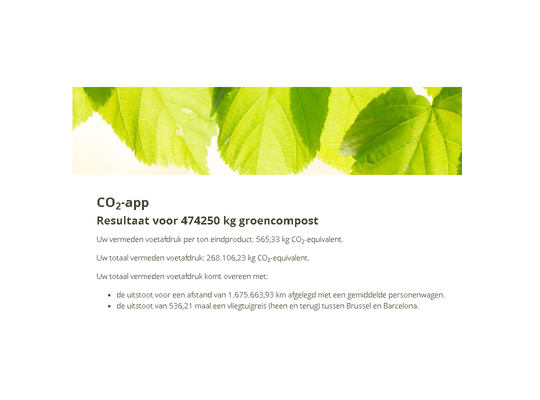 CO2 -tool van Vlaco - c02 certificaten - compost - Imog CO2 -tool van Vlaco - c02 certificaten - compost - Imog