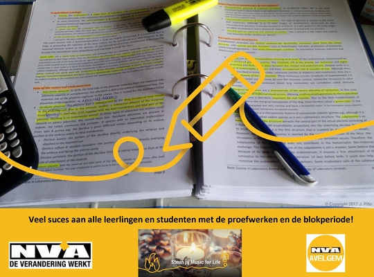 N-VA Avelgem denkt aan de leerlingen en studenten!