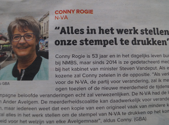 N-VA Avelgem maakt zich klaar voor fel oppositiewerk ( Conny Rogie)