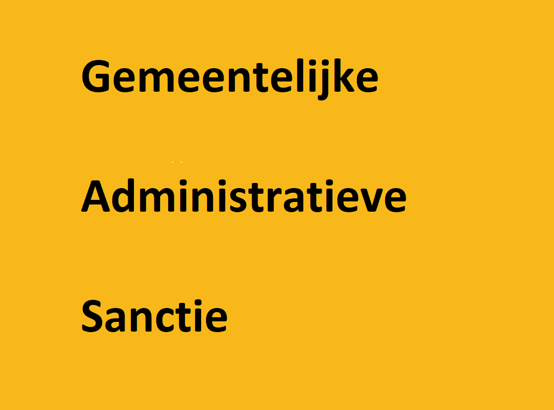 Gemeentelijke administratieve sanctie